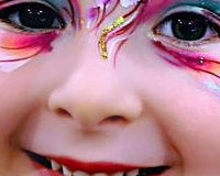 Butterfly face paint by Glitter-Arty Face painting