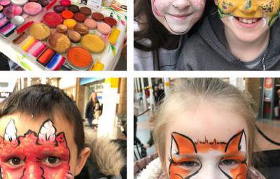 Izzy Face painting pics