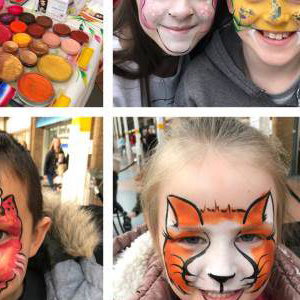 Izzy Face painting pics