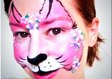 Flower Cat Face Paint
