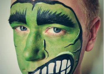 The Hulk Face Paint