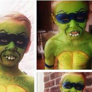 Ninja turtle body paint 