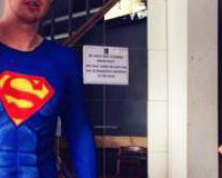 Superman Body Paint 
