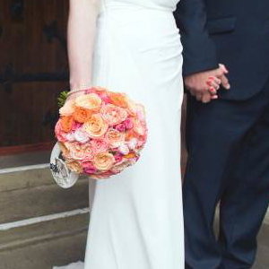 Flowers on the Steps. 