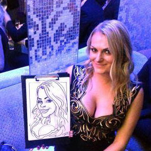 Corporate Event Caricature of a Girl