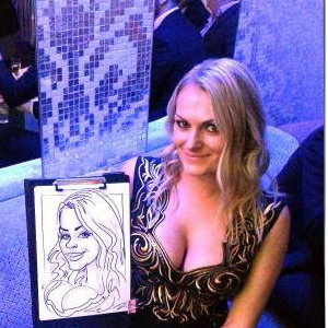 Corporate Event Caricature of a Girl