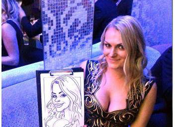 Corporate Event Caricature of a Girl