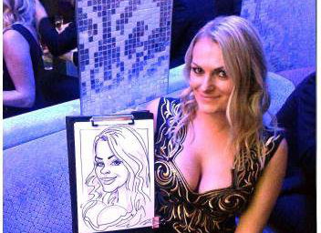 Corporate Event Caricature of a Girl