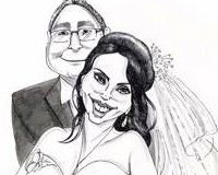 Caricature for Wedding Guests to Sign!