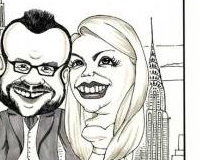 Caricature for Wedding Guests to Sign!