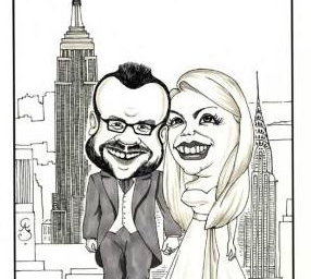 Caricature for Wedding Guests to Sign!