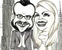 Caricature for Wedding Guests to Sign!
