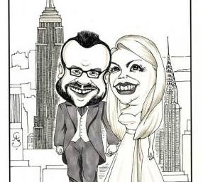 Caricature for Wedding Guests to Sign!