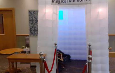 White booth
