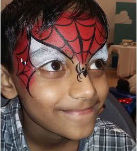 Spiderman ( half face)