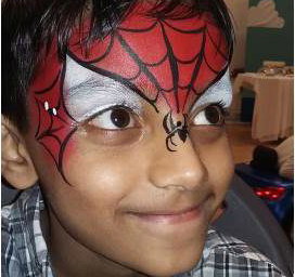 Spiderman ( half face)