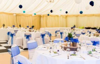 Wedding marquee interior