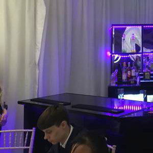 Black mirrored led bar Devoted Deluxe