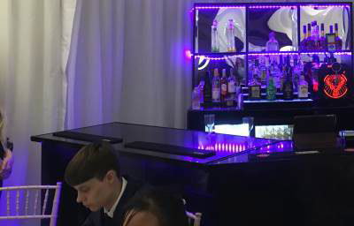 Black mirrored led bar Devoted Deluxe
