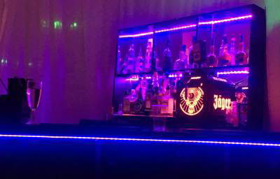Black mirrored led bar Devoted Deluxe