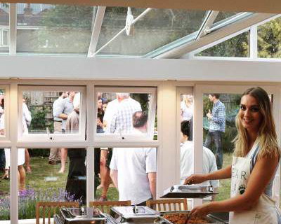 Buffet for garden party