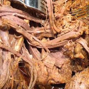 6 Hour Cooked Beef brisket about to be shredded.