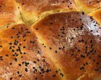 Homemade GingerRookes Sweet Buns dusted with Nigella Seeds
