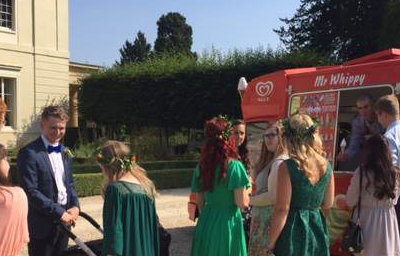 Treats UK - Mr Whippy Ice-Cream van services attending a wedding