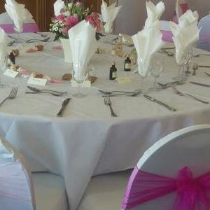 Coombe Golf Club Wedding Breakfast Set Up
