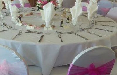 Coombe Golf Club Wedding Breakfast Set Up