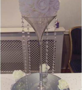 Martini Flower Ball Centerpiece