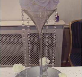 Martini Flower Ball Centerpiece