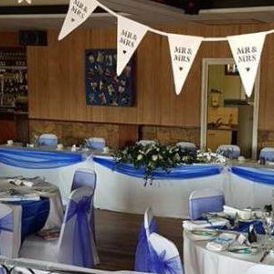 Social Club Wedding Breakfast Set Up