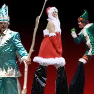 Christmas - Ice Queen, Jack Frost, Mrs Claus, Big Elfy, Elf Riding Rudolf