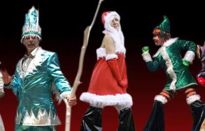 Christmas - Ice Queen, Jack Frost, Mrs Claus, Big Elfy, Elf Riding Rudolf
