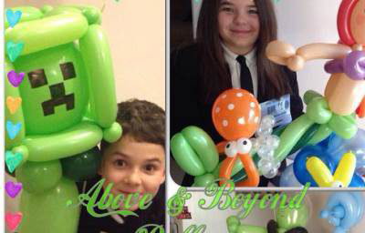 kids and balloons