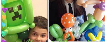 kids and balloons