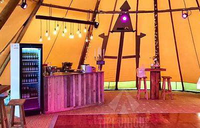 giant tipi (40th party set up)