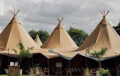 Three giant tipis 1
