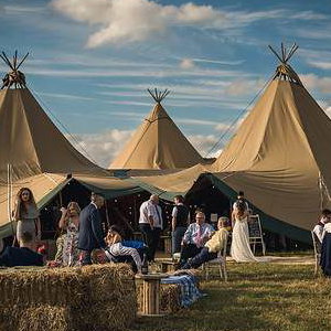 Three giant tipis 5