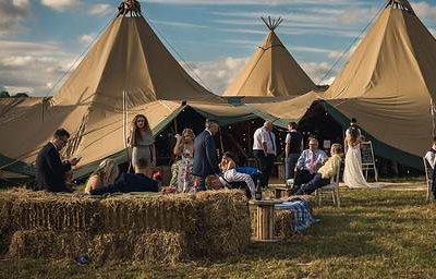 Three giant tipis 5