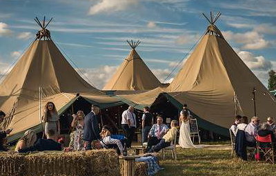 Three giant tipis 5