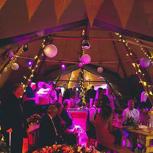 Coloured lights + fairy lights