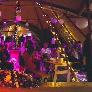 Coloured lights + fairy lights