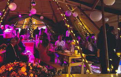Coloured lights + fairy lights