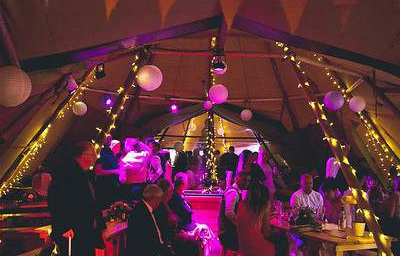 Coloured lights + fairy lights