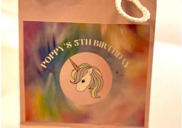 Personalised Gift Bag example
