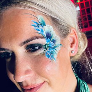 Glitter makeup