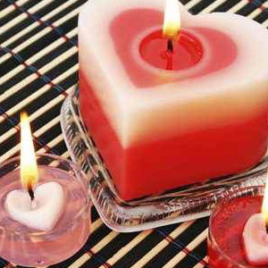 heart candles