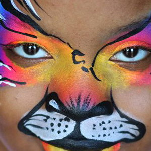 facepaint rainbow tiger 
